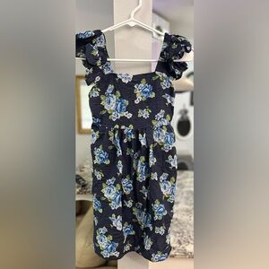 Frankie Shop Blue and Green Floral Dress